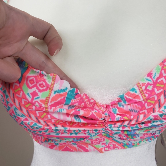 Coco Rave Nixie Bandeau Halter Bikini Top Sz. 32D - Picture 6 of 14